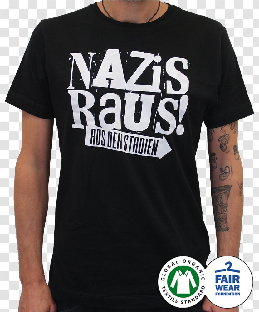 Long-sleeved T-shirt Kein Bock Auf Nazis - Silhouette Transparent PNG