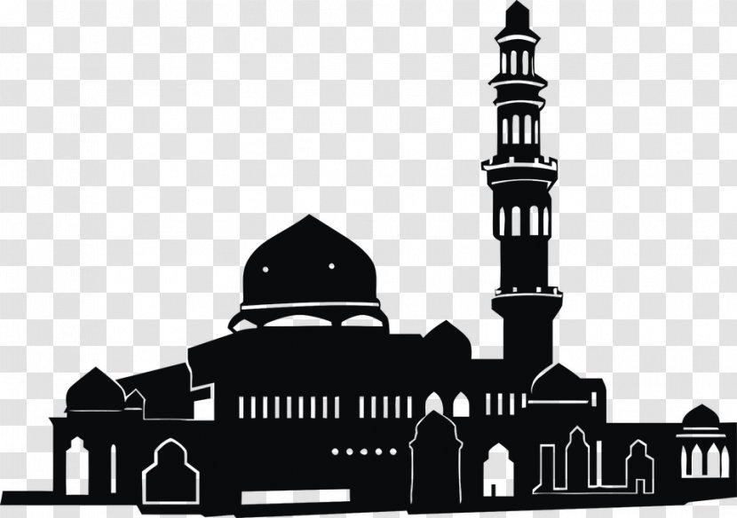 Mosque Clip Art - Monochrome - Islam Transparent Transparent PNG