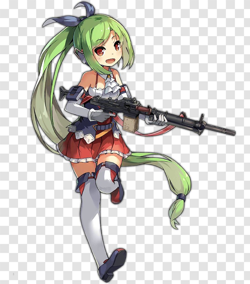 Girls' Frontline 9A-91 AA-52 Machine Gun Weapon Automatic Firearm - Heart Transparent PNG