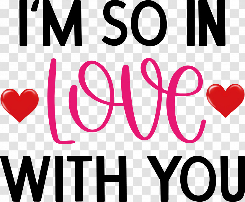 In Love With You Valentines Day Valentines Day Quote Transparent PNG