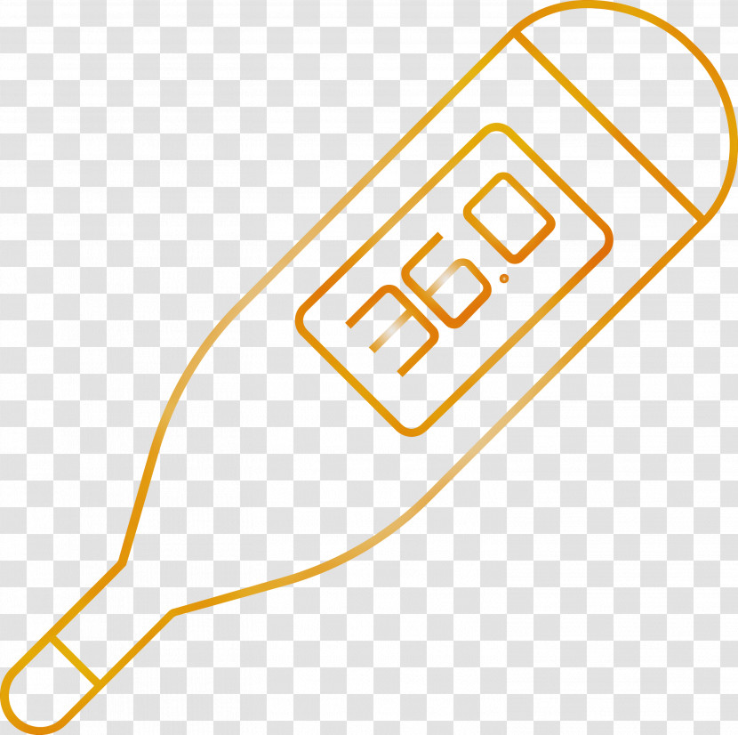 Angle Line Yellow Meter Transparent PNG