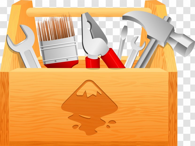 Toolbox Clip Art - Drawing - Orange Transparent PNG