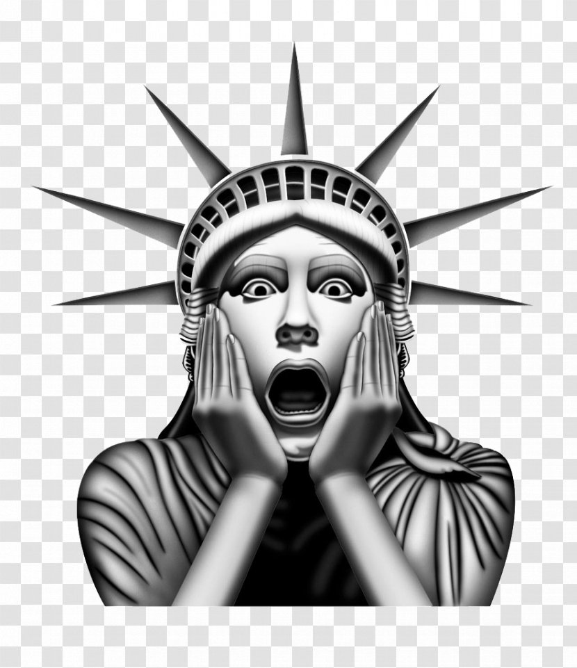 Statue Of Liberty Download Icon - Head - Funny Surprised Transparent PNG