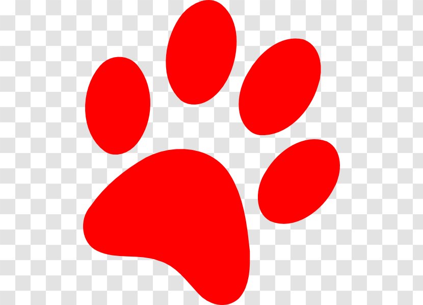 Bulldog Puppy Paw Cat Clip Art - Area - Red Panther Cliparts Transparent PNG