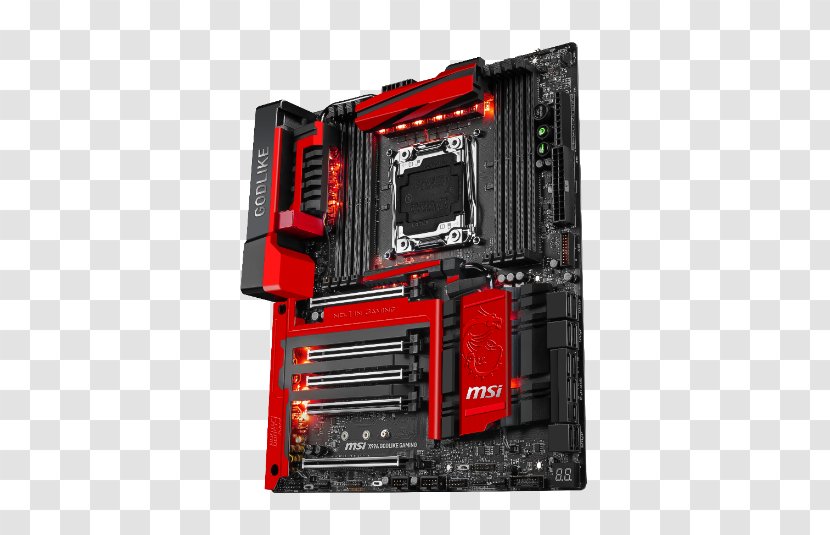 MSI X99A GODLIKE GAMING CARBON Motherboard Intel - Technology Transparent PNG