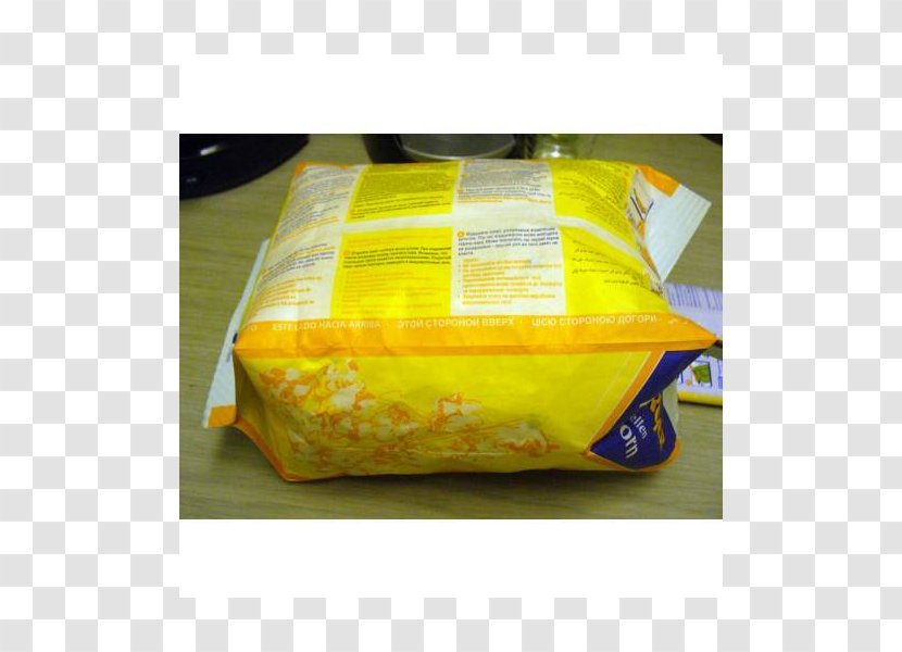 Plastic - Yellow - Popcorn Box Transparent PNG
