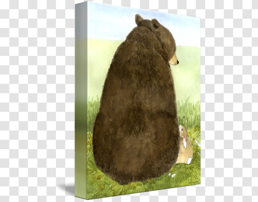 Bear Angora Rabbit Hare - Art - Big Transparent PNG