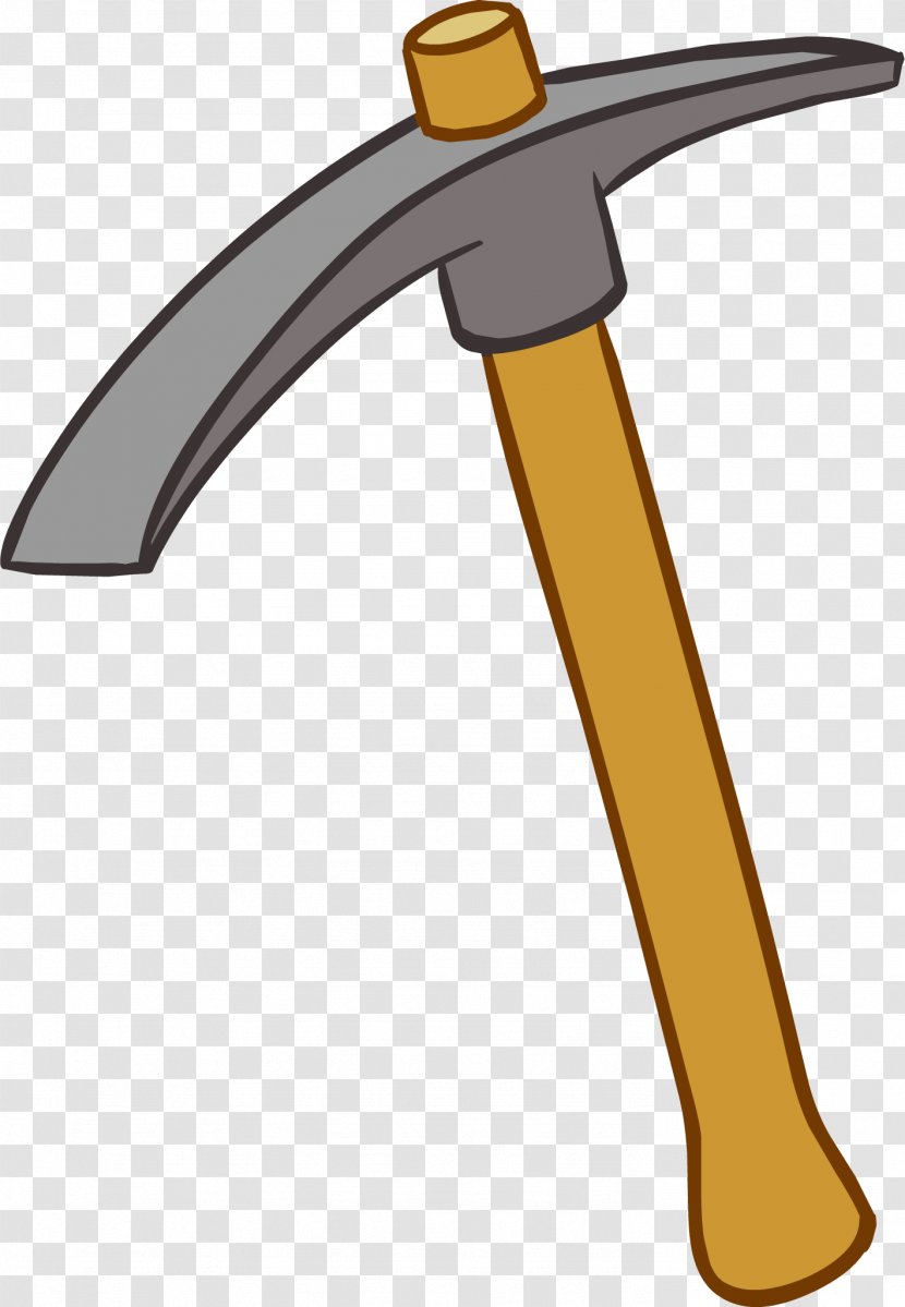 Minecraft Pickaxe Mining Bitcoin Miner Clip Art - Yellow Transparent PNG