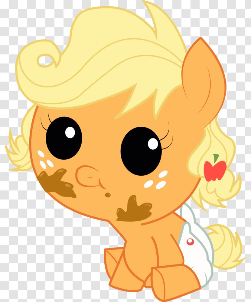 Applejack Digital Art Yellow - Watercolor - Child Apple Transparent PNG