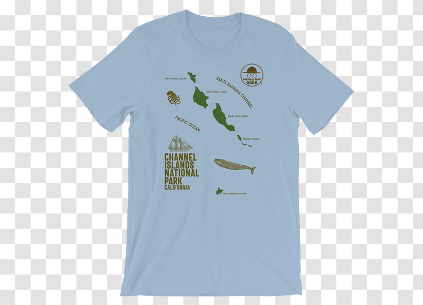 Channel Islands National Park T-shirt - Green Transparent PNG