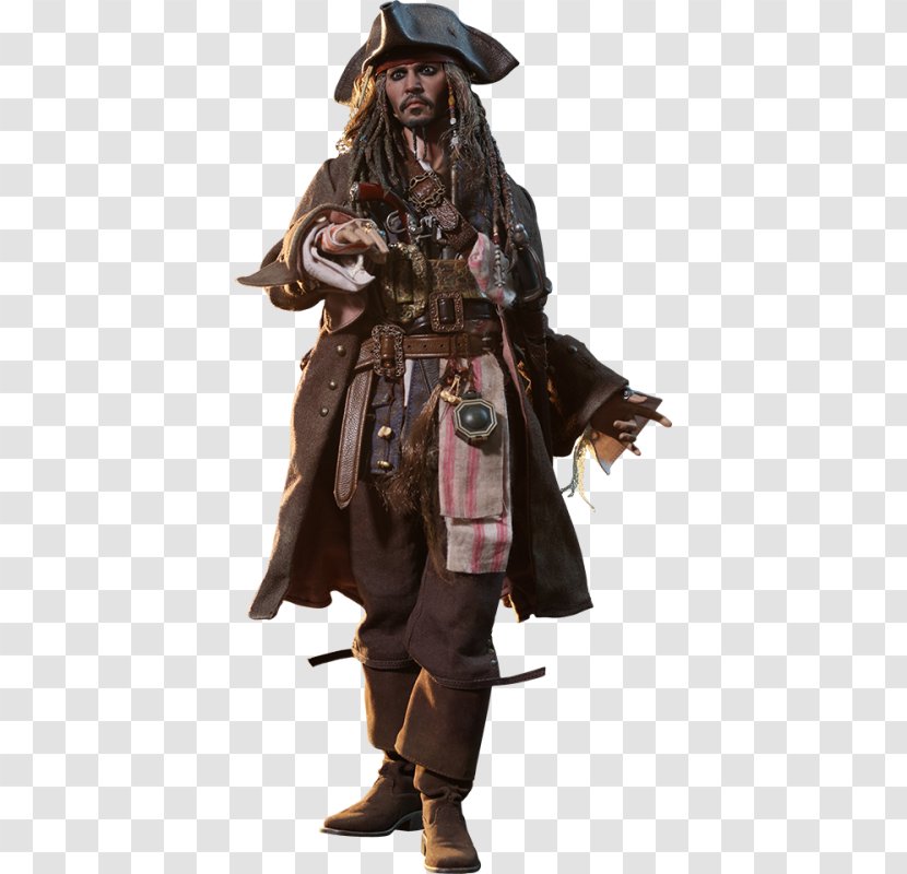 Johnny Depp Jack Sparrow Pirates Of The Caribbean: Dead Men Tell No Tales Hot Toys Limited - Caribbean On Stranger Tides Transparent PNG