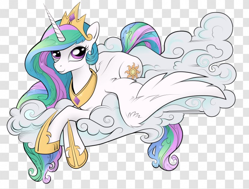 Pony Princess Celestia Twilight Sparkle Horse Equestria - Art Transparent PNG