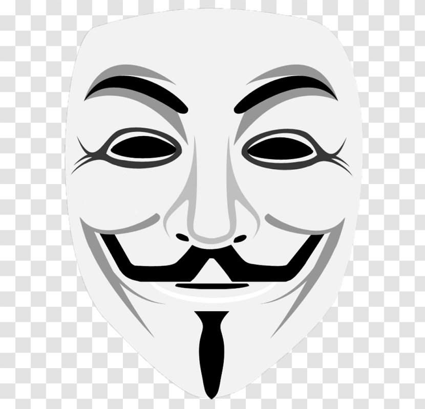 Guy Fawkes Mask Gunpowder Plot Night Anonymous - Mouth Transparent PNG