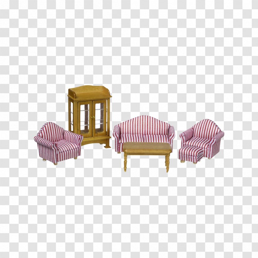 Chair Table Dollhouse Living Room - Furniture Transparent PNG