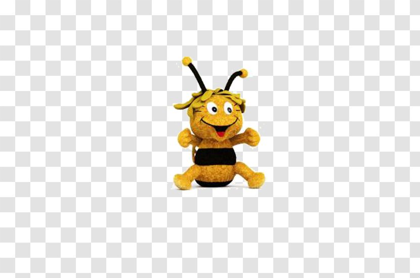 Bee Stuffed Toy Doll 3D Computer Graphics - Cute Little Transparent PNG
