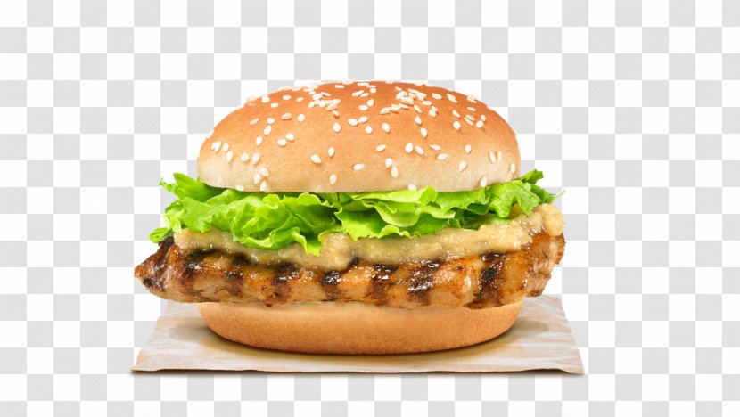 Burger King Grilled Chicken Sandwiches Hamburger Singapore Rendang - Recipe - Self Help Chafing Dish Transparent PNG