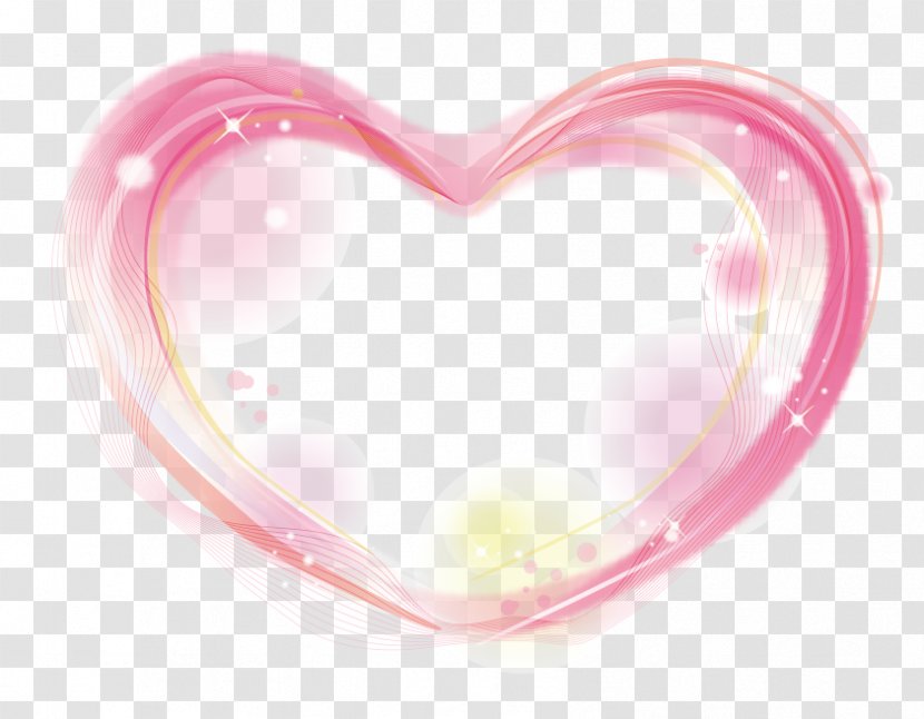 Heart Love - Valentines Day - Romantic Heart-shaped Elements Of The Trend Transparent PNG