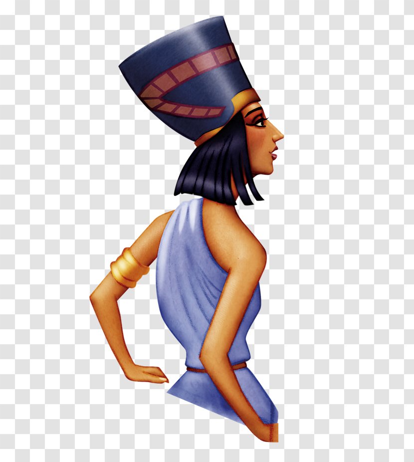 Shoulder Cartoon Egypt - Silhouette - Nefertiti Transparent PNG