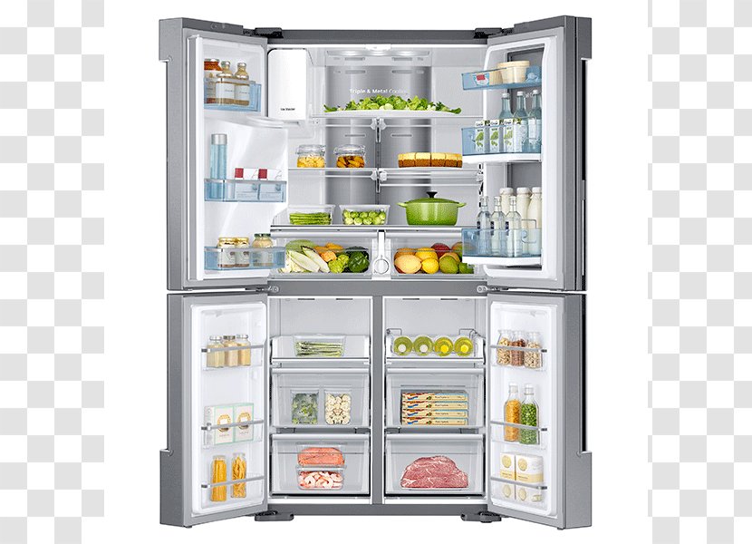 Refrigerator Samsung RF28K9380S Freezers RF23J9011 - Door - Fridge Transparent PNG