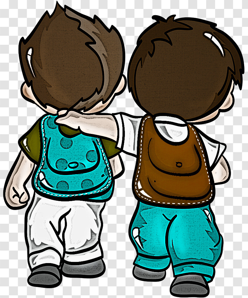 Cartoon Cheek Child Male Interaction Transparent PNG