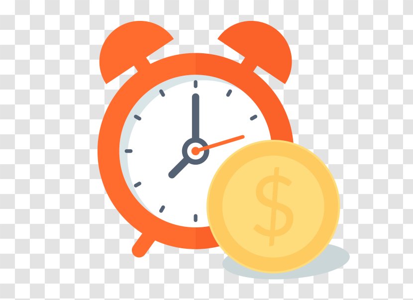 Clip Art - Orange - Clock Transparent PNG