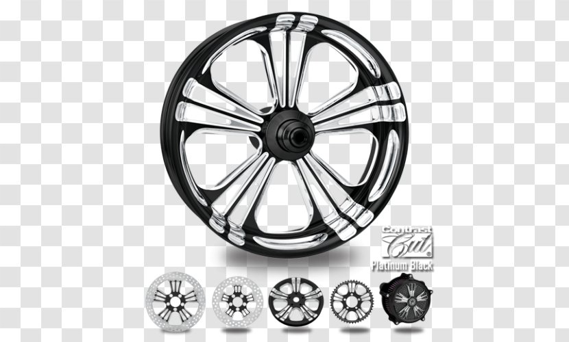 Alloy Wheel Custom Motorcycle Harley-Davidson - Auto Part Transparent PNG