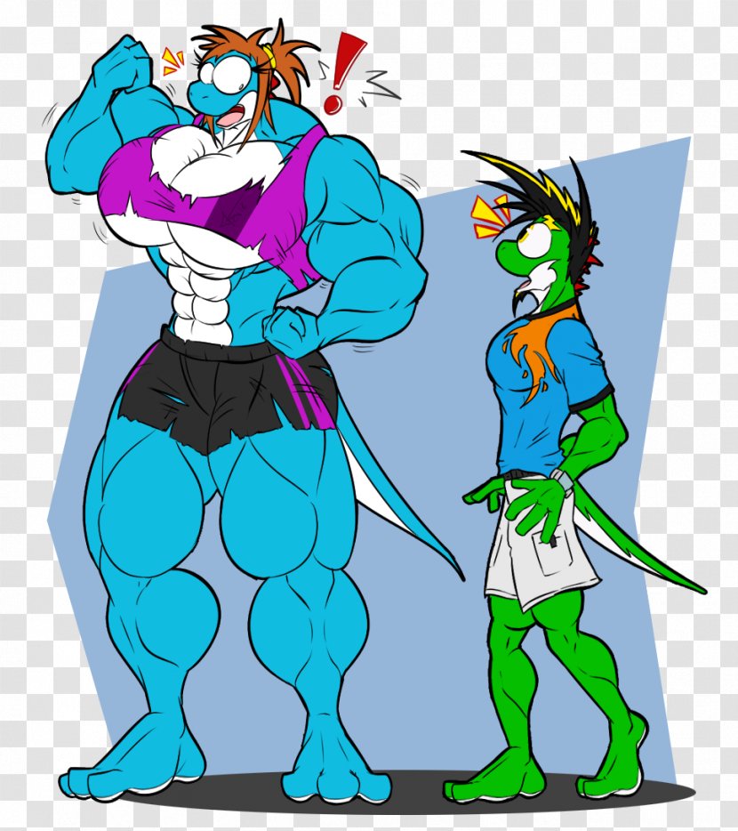 Muscle Hypertrophy Furry Fandom Art Drawing - Deviantart - Growth Transparent PNG