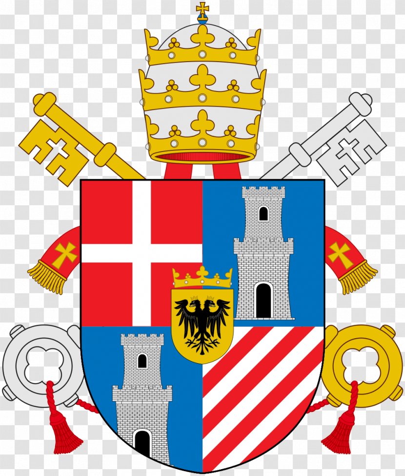 Coats Of Arms The Holy See And Vatican City Papal Coat Pope - Yellow - John Paul I Transparent PNG