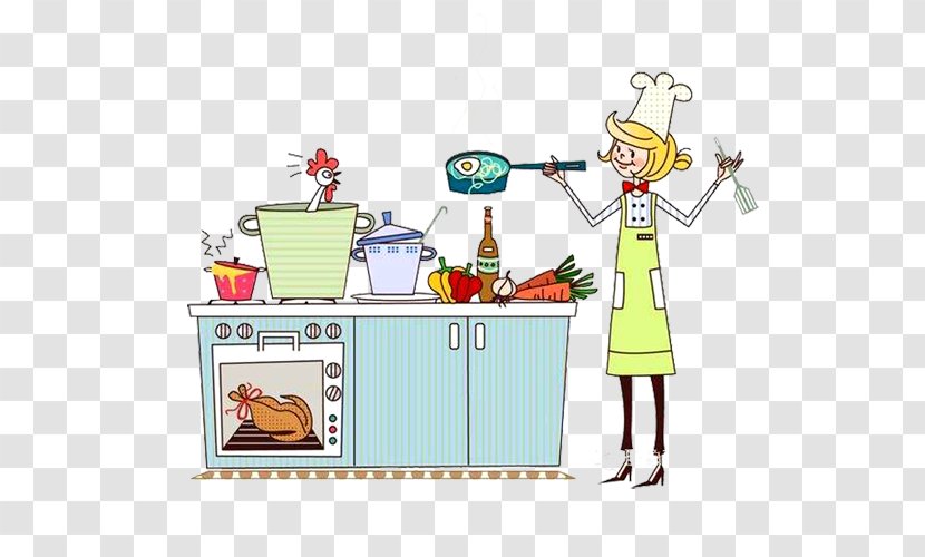 Cooking Chef Kitchen Food Illustration - Rich Transparent PNG