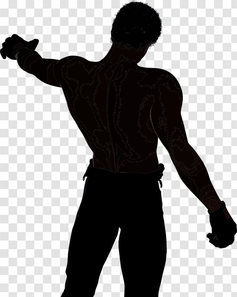 Physical Fitness Silhouette Centre - Neck - Muscle Man Transparent PNG