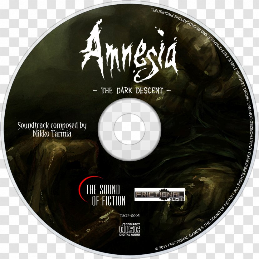 Amnesia: The Dark Descent King Arthur: Fallen Champions Euro Truck Simulator 2 Dawn Of Fantasy - Compact Disc - Maiden Amnesia Transparent PNG