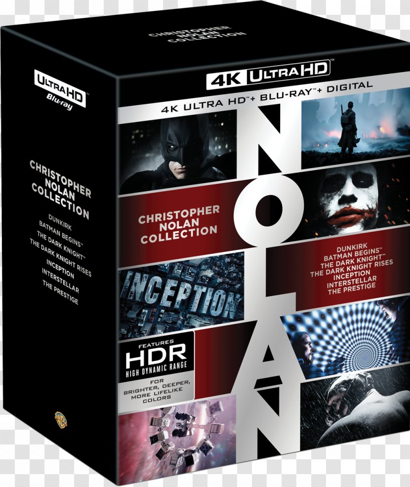 Christopher Nolan Ultra HD Blu-ray The Dark Knight Disc YouTube - Hd Bluray - Youtube Transparent PNG