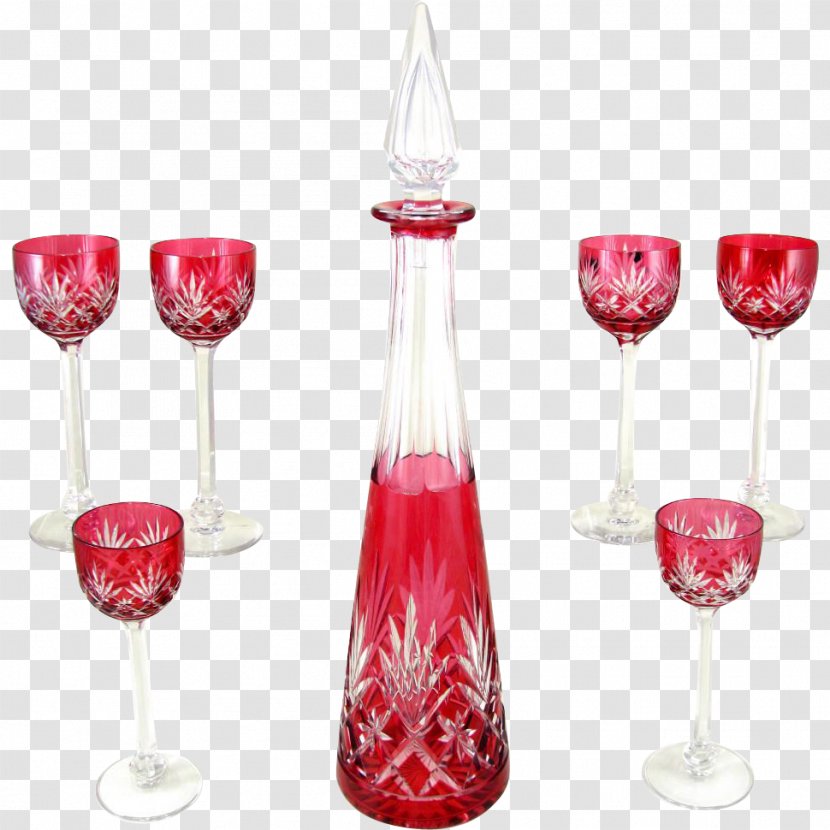 Wine Glass Decanter Saint-Louis Lead Transparent PNG