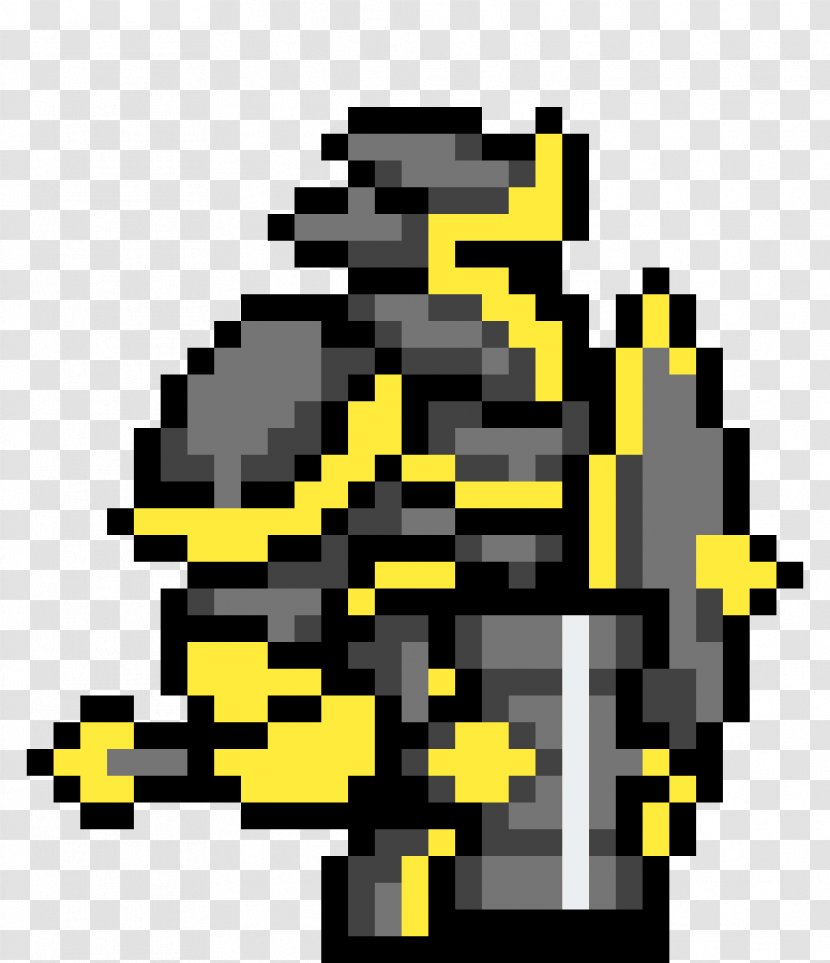 Terraria Pixel Art - Drawing - Yellow Paladin Transparent PNG