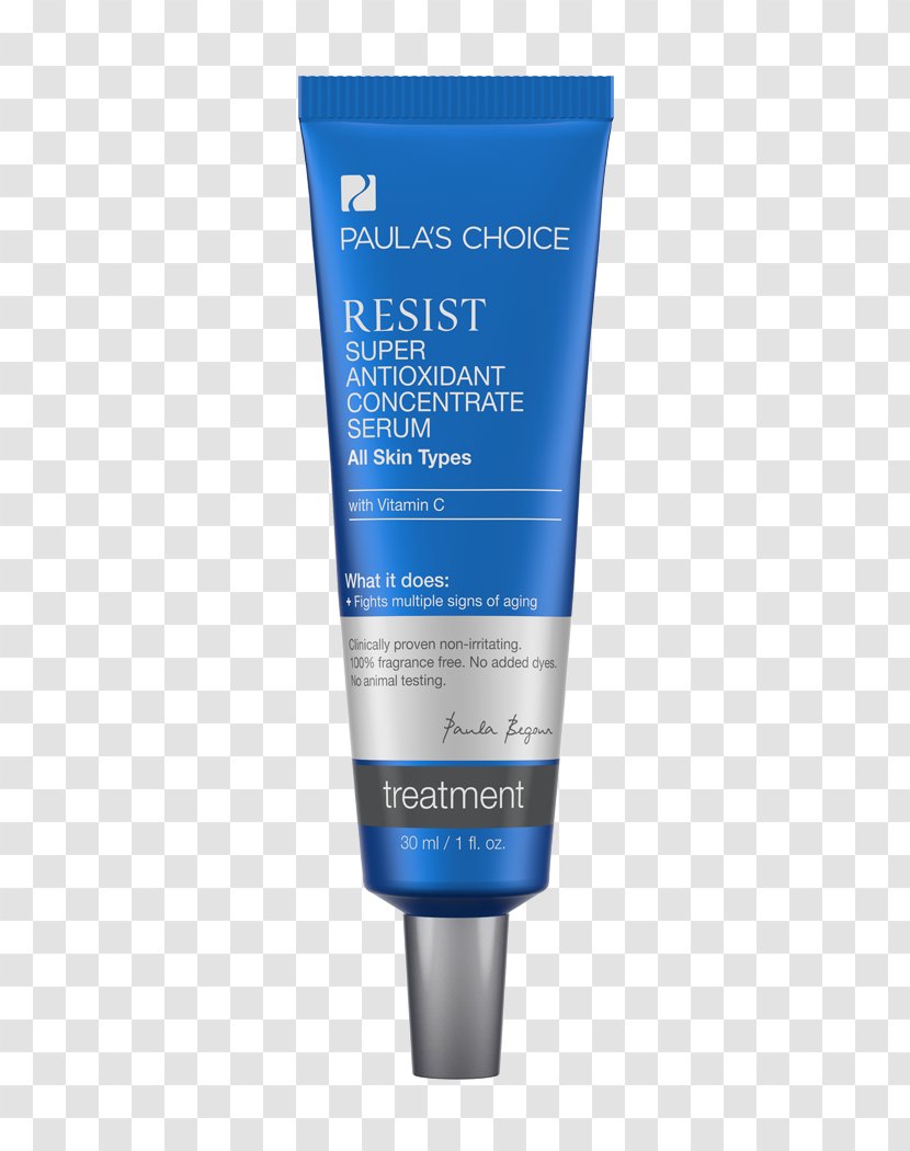 Paula's Choice RESIST Super Antioxidant Serum Resist Ultra-Light Concentrate Skin Care Intensive Wrinkle-Repair Retinol Cosmetics Transparent PNG