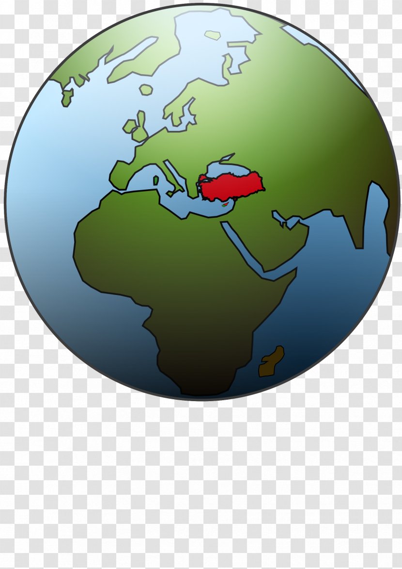 Turkey Globe Clip Art - World Map Transparent PNG