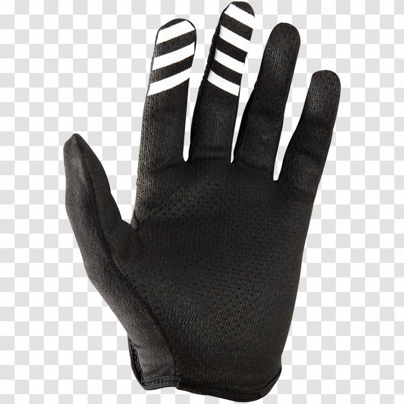 Glove Bicycle Leather Clothing Finger - Black Transparent PNG