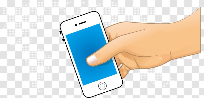 Mobile Phone Telephone Shape Telephony E-commerce - Hand Transparent PNG