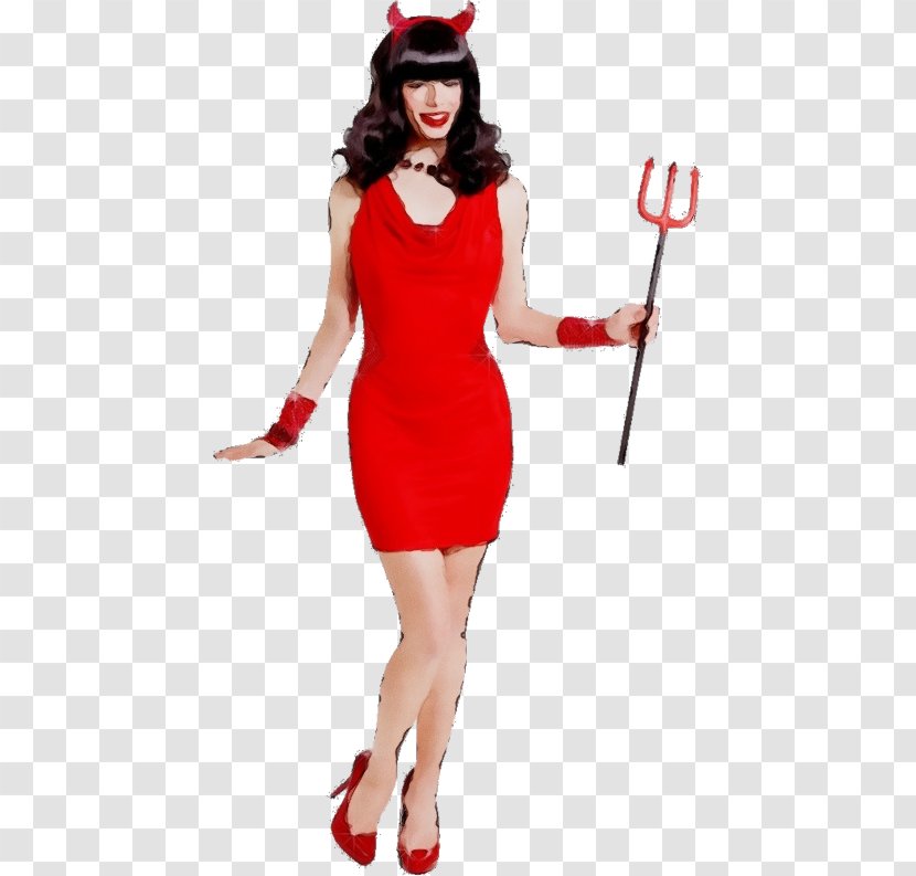 Clothing Costume Red Fashion Model Dress - Design Accessory Transparent PNG