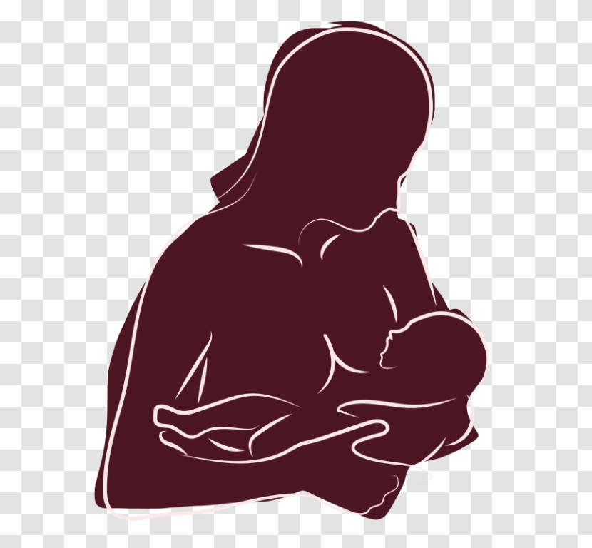 Hand Sitting Long Hair Silhouette Gesture Transparent PNG