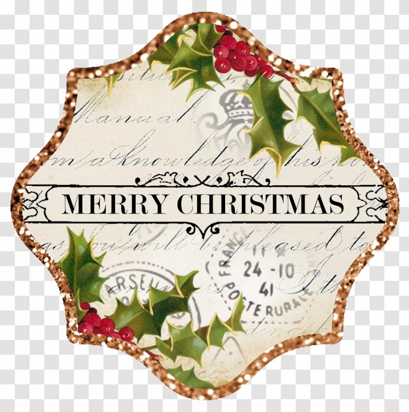 Christmas Ornament Santa Claus Sticker Clip Art - Tags Transparent PNG