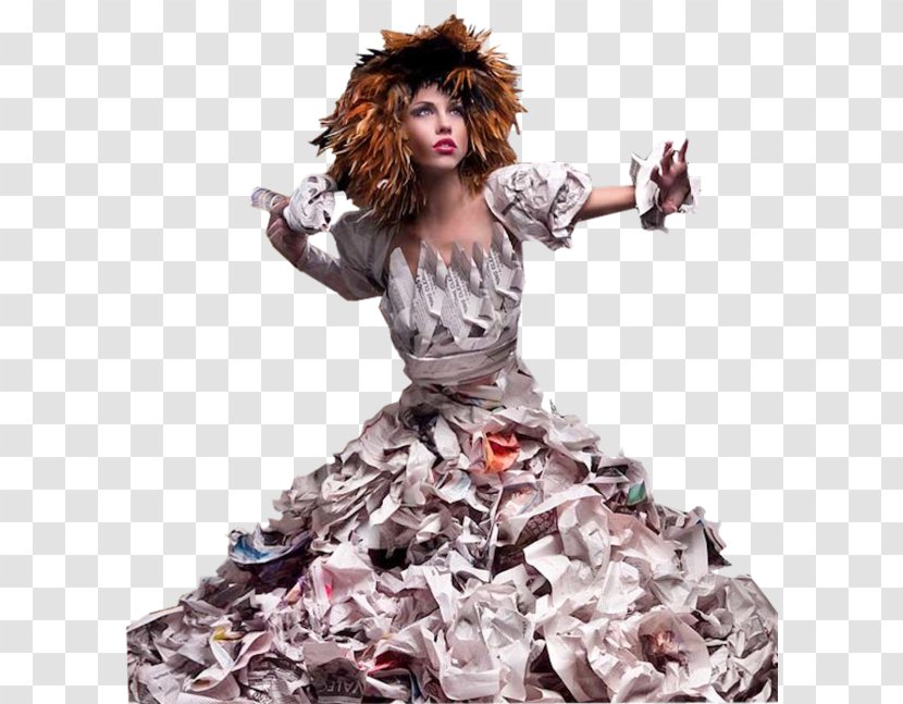 Paper Clothing Doll Fashion - Model - Dress Transparent PNG
