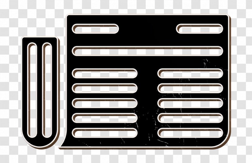 Daily Icon Harry Newspaper - Solid - Rectangle Grille Transparent PNG