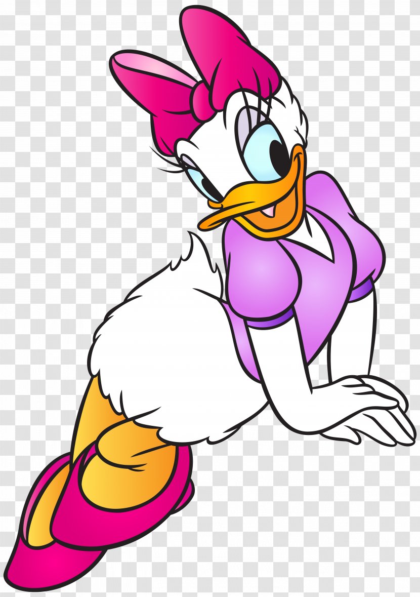 Daisy Duck Donald Minnie Mouse Mickey Huey, Dewey And Louie - Drawing - Free Clip Art Image Transparent PNG