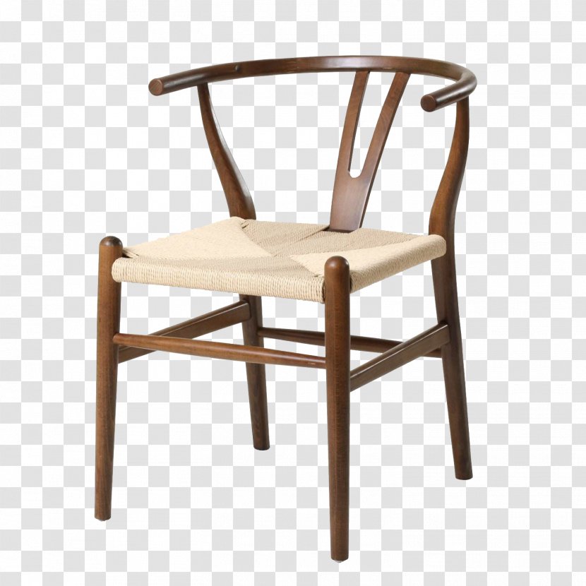 Wegner Wishbone Chair Furniture Dining Room Seat - Solid Wood - A Transparent PNG