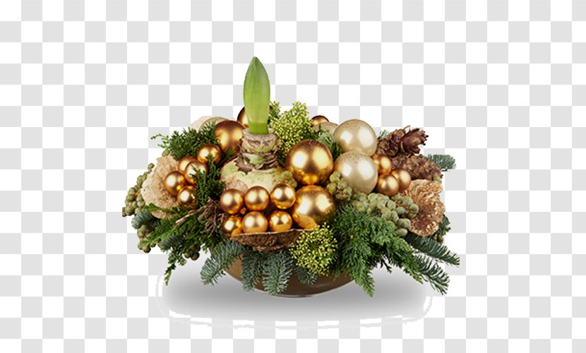 Christmas Ornament Floral Design Amaryllis Kerststuk - Bulb Transparent PNG