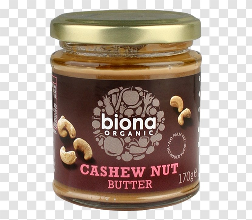 Organic Food Nut Butters Peanut Butter Spread - Cashew Transparent PNG