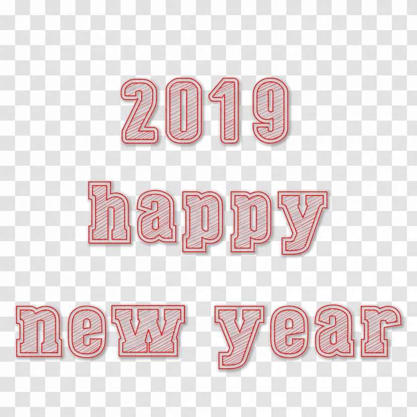Happy New Year 2019 Transparent. - Pink - Logo Transparent PNG