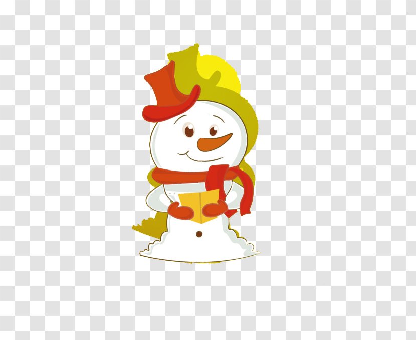 Santa Claus Christmas New Year Happiness Greeting Card - Ecard - Cute Cartoon Snowman Transparent PNG