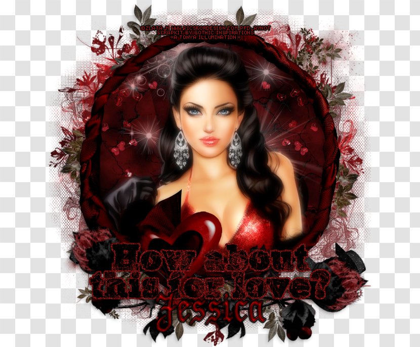 Black Hair Brown Red Transparent PNG